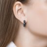 Серьги из серебра с фианитами (Арт.94022665)
