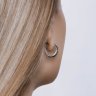 Серьги из серебра с фианитами (Арт.94022665)