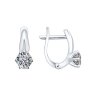 Серьги из серебра с фианитами (Арт.94025657)