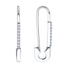 Серьги из серебра с фианитами «Urban Pin» Соколов (арт.94025991)