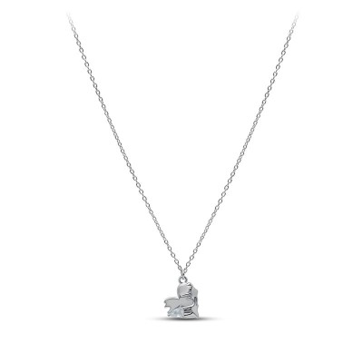 Ожерелье серебряное с кубическим цирконием «Крылья Сердца» Myjewels (арт.0512)