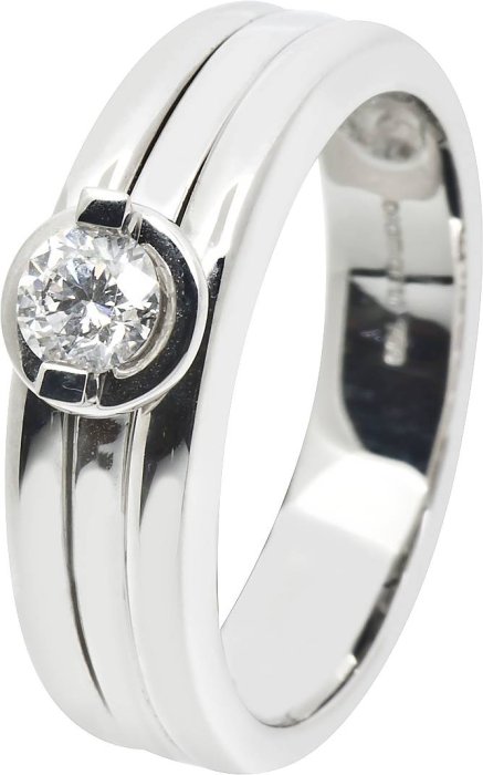 Кольцо из белого золота с бриллиантом (Арт.db040gb2)