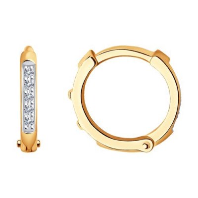 Серьги из золота с бриллиантами (Арт.1021543)