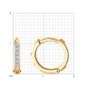 Серьги из золота с бриллиантами (Арт.1021543)