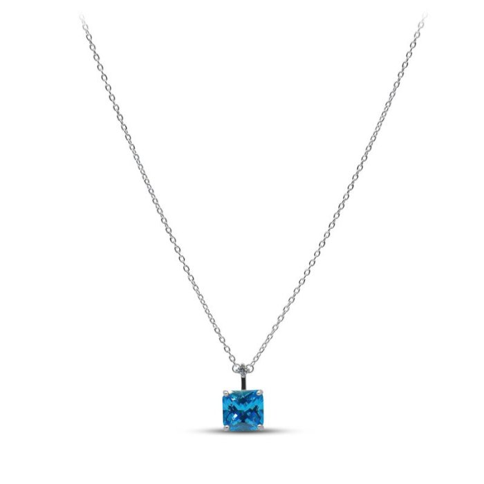 Ожерелье серебряное с кубическим цирконием «Крылья неба» Myjewels (арт.2512)
