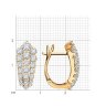 Серьги из золота с бриллиантами (Арт.1022041)