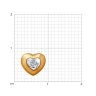Подвеска из золота с бриллиантом (Арт.1030555)