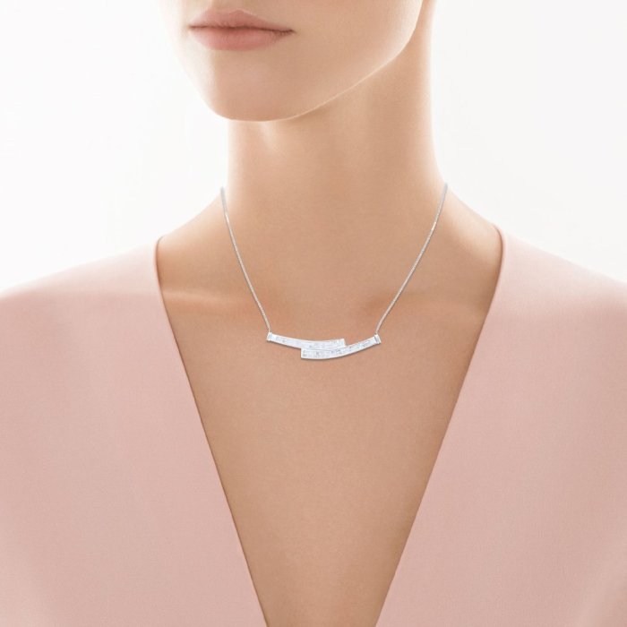 Ожерелье из белого золота с бриллиантом (Арт.iee-00107_wg)
