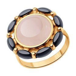 Кольцо из золочёного серебра (Арт.93-310-01695-1)