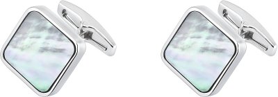 Запонки из ювелирного сплава с жемчугом (Арт.4-a-1057-20-s)