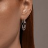 Серьги из серебра без вставок «Городские звенья» Соколов (арт.94026677)