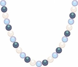 Ожерелье из серебра с жемчугом и кристаллом swarovski (Арт.21l-35-48-49)