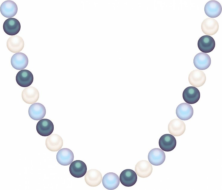 Ожерелье из серебра с жемчугом и кристаллом swarovski (Арт.21l-35-48-49)