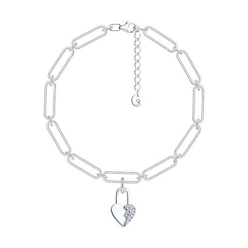 Браслет из серебра с фианитами (Арт.94051162)