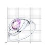 Кольцо из серебра с аметистом (Арт.94-310-00594-3)