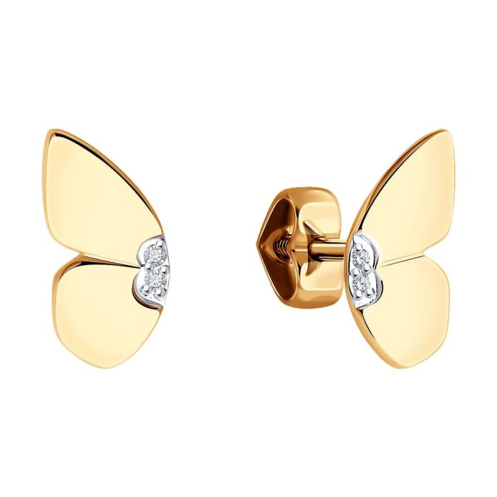 Серьги из золота с бриллиантами (Арт.51-222-02300-1)