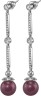 Серьги серебряные с жемчугом и кубическим цирконием Beautiful 18S, Rivoli (арт.AAS-5-10-18-S)