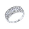 Кольцо из серебра с фианитами (Арт.94012222)