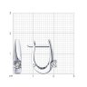 Серьги из белого золота с бриллиантами (Арт.52-220-01532-1)