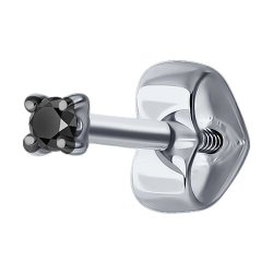 Серьга из белого золота с бриллиантом (Арт.52-227-01926-2)