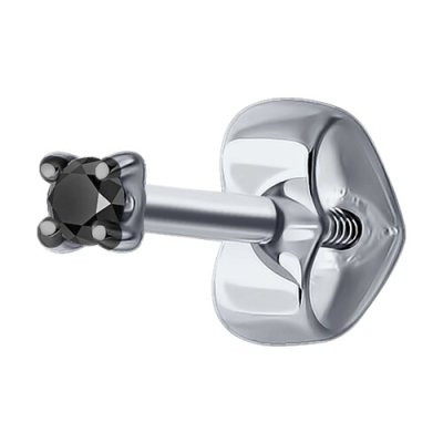 Серьга из белого золота с бриллиантом (Арт.52-227-01926-2)