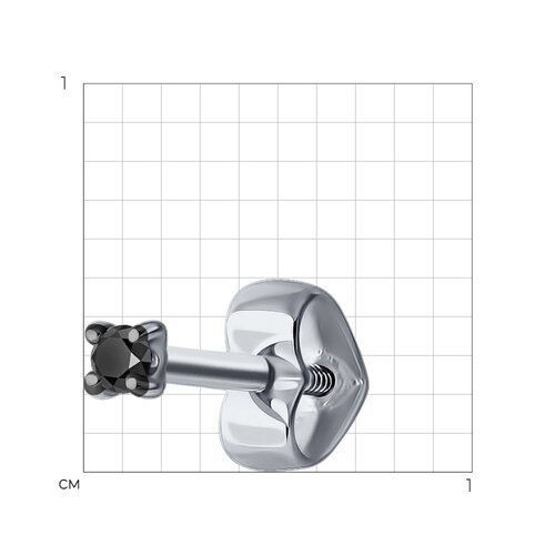 Серьга из белого золота с бриллиантом (Арт.52-227-01926-2)