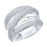 Кольцо из серебра с фианитами (Арт.94013734)