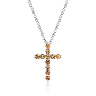 Ожерелье белое золото с сапфиром «Religious Shine» Estet (арт.01Л522235-3)