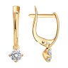 Серьги из золота с фианитами (Арт.027396)
