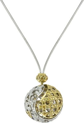 Ожерелье из золота с бриллиантом и сапфиром (Арт.pd_5012_a05)