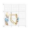 Серьги золотые пробы 585 с топазом (Арт.72-00043)