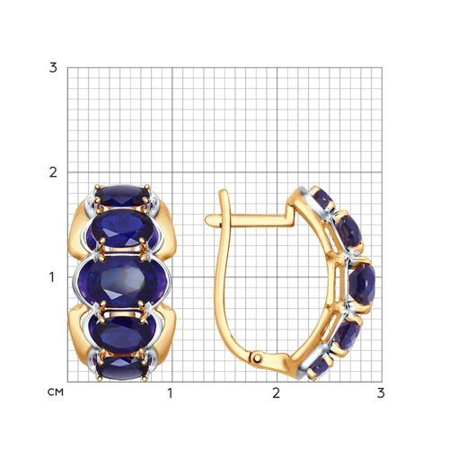 Серьги золотые пробы 585 (Арт.724565)