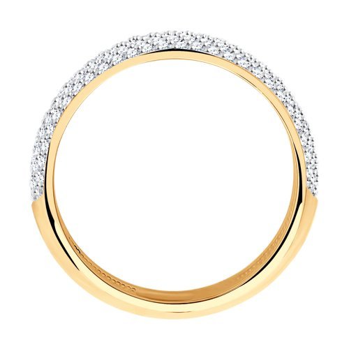 Золотое кольцо c бриллиантами (Арт.1010255)