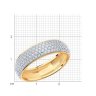 Золотое кольцо c бриллиантами (Арт.1010255)