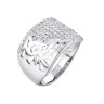 Кольцо серебряное с фианитами «Matrix Shine» Fresh Jewelry (арт.CZ-R02316-X-W-X-X-W)
