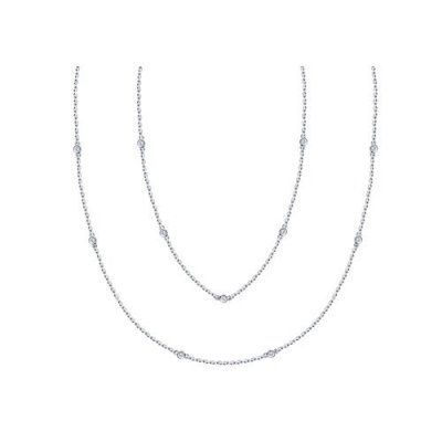 Колье из серебра с фианитами «Лунное Сияние» Соколов (арт.94070130)