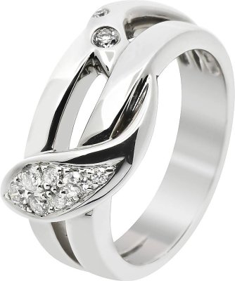 Кольцо из белого золота с бриллиантом (Арт.db050gb2s)