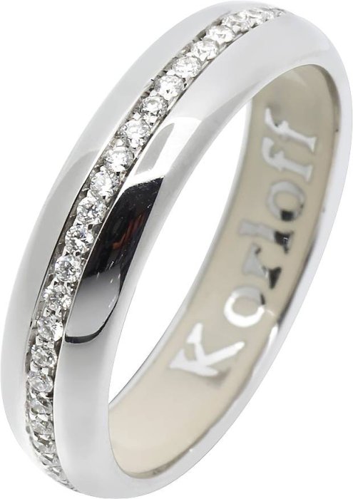 Кольцо из белого золота с бриллиантом и эмалью (Арт.k5hliwg)