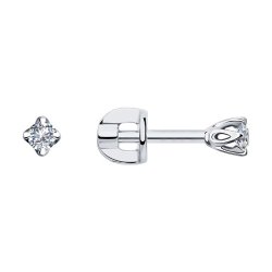 Серьги из белого золота с бриллиантами (Арт.1021785-3)