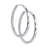 Серьги конго из серебра с алмазной гранью (Арт.94140072)