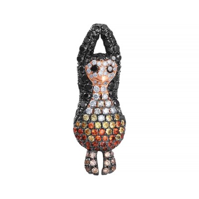 Кулон из золота с бриллиантом и сапфиром (Арт.hf04133p-r-bd_pd_db_dn_sm_pink)