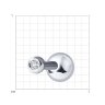Серьга моно из белого золота с бриллиантом (Арт.1060010-3)