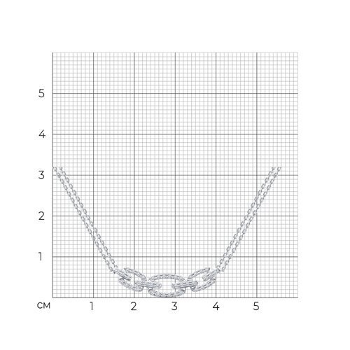 Колье из белого золота с бриллиантами (Арт.1070282-3)