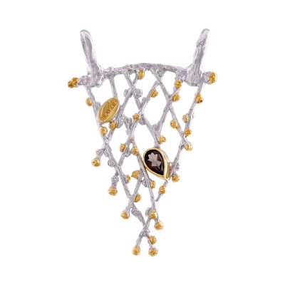 Серебряный кулон BEAVERS с раухтопазом 3135rt