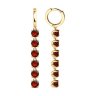 Серьги из золочёного серебра с гранатами (Арт.92022827)