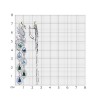 Серьги из серебра 925 с фианитами «Северный Павлина» Соколов (арт.9402)