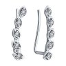 Серьги из белого золота с бриллиантами (Арт.1022200-3)