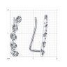 Серьги из белого золота с бриллиантами (Арт.1022200-3)
