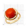 Кольцо из золочёного серебра (Арт.93-310-01917-1)