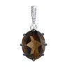 Подвеска из серебра с раухтопазом и фианитами (Арт.94-330-02054-4)